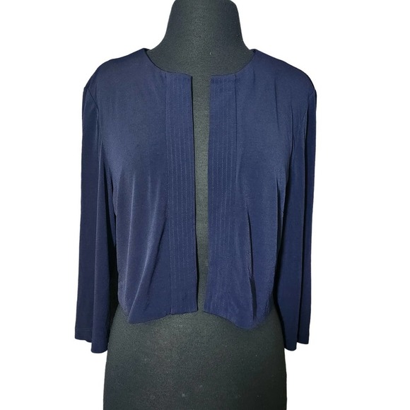 Jessica Howard Sweaters - Jessica Howard long Sleeve Bolero Cardigan blue sz 12